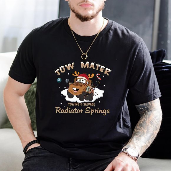 Disney Tow Mater Radiator Springs Christmas Sweatshirt, Disney Cars Land Trip Ch - Picture 1 of 1